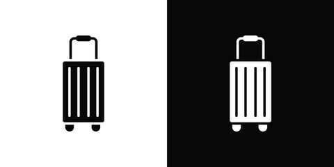 Suitcase icon. flat and line style collection.