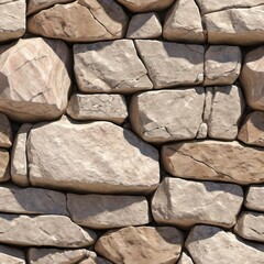 Fototapeta premium Rock Wall Masonry Seamless Texture