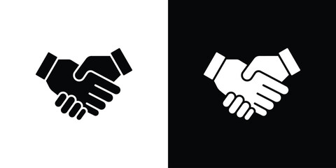 Partnership icon. flat and line style collection.