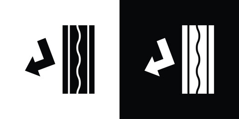 Insulation icon. flat and line style collection.