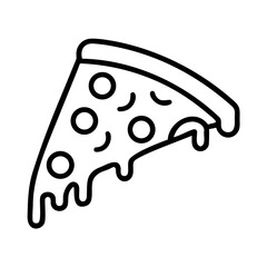  a slice of pizza with melting cheese