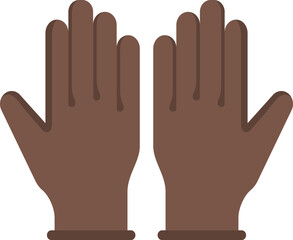 hand glove on a white background