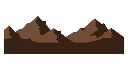 a silhouette of rugged mountains against clear sky