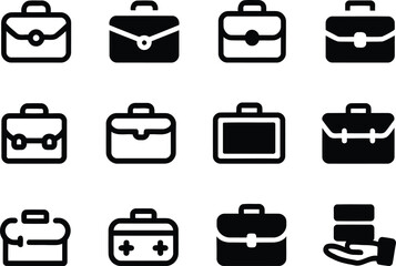 A Variety of Stylish and Professional Briefcase Designs An Array of Options for Business and Work Related Tasks in One Convenient Visual Aid