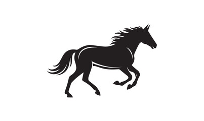 Black Horse Silhouette Icon