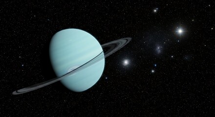 Uranus Planet in Space.
