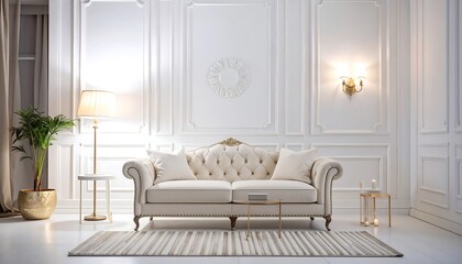 Elegant cream living room