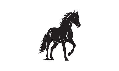 Black Horse Silhouette Icon