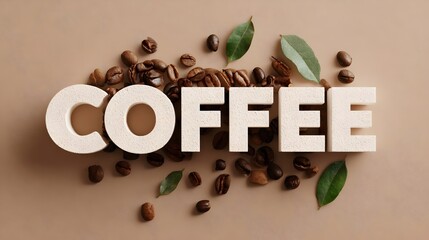 Coffee Illustrative Words Art