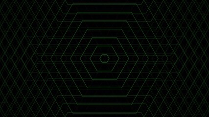 Green hexagonal patterns form an abstract geometric background with transparent, ideal for overlay creating modern designs or digital artworks. - Powered by Adobe