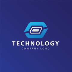 Minimalist technology company logo