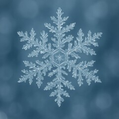 snowflake on the snow