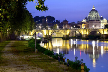 cathedral of saint peter at night