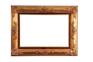 sophisticated and antique picture frames on a neutral background
