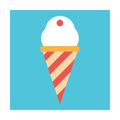 White ice cream cone