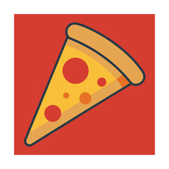 Pizza slice icon