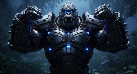 Surreal Biomechanics: A Mechanical Gorilla Concept.