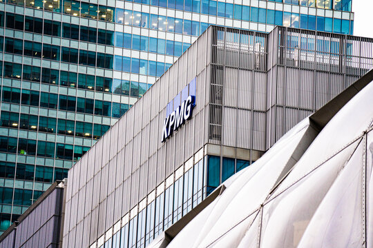 KPMG (Klynveld Peat Marwick Goerdeler International Limited) Headquarters, Canary Wharf Financial District, East London, England - September 2025