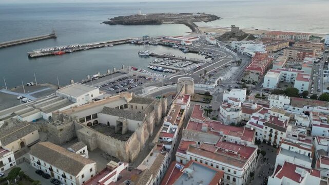 Aerial view of Tarifa - Southernmost point of Europe