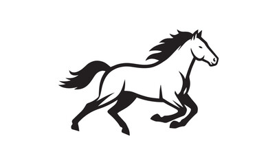 Elegant Horse Logo Design, Modern Horse Head Vector, Equestrian Business Emblem