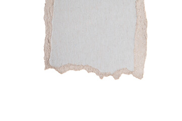 Obraz premium Vertical torn paper edge on transparent background 