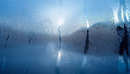 glass humidity condensation moisture mist m a blurred foggy surface appears under winter s chill this textured background evokes cold climates seasonal transitions atmospheric dampness and vi