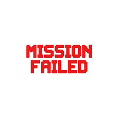 Mission Failed Pixel Icon