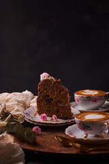pastel y cafe