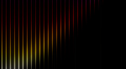 Vibrant colorful lines create a dynamic, abstract striped background with a glowing wave pattern, gradient glass effect background