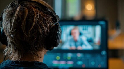 Focused medium shot of an instructor demonstrating remote equipment handling techniques via video call with the individual clear and the background softly blurred. - Powered by Adobe