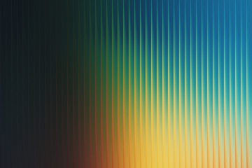 Abstract vertical ribbed background with a gradient of dark blue to yellow and orange, creating a futuristic and modern aesthetic