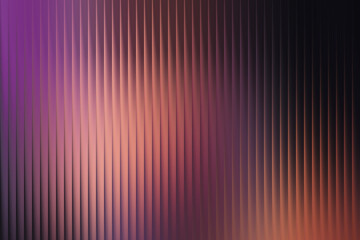 Abstract vertical ribbed pattern with a vibrant gradient transitioning from purple and pink to warm orange and dark tones