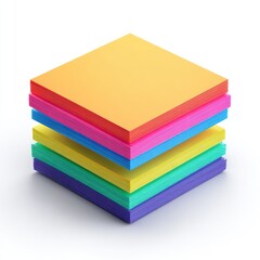 Stack of colorful sticky notes (1)