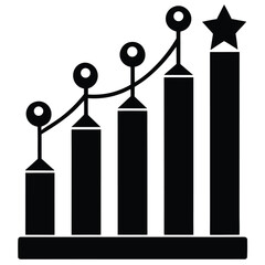 competitive chart vector art