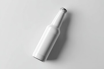 Blank white glass bottle