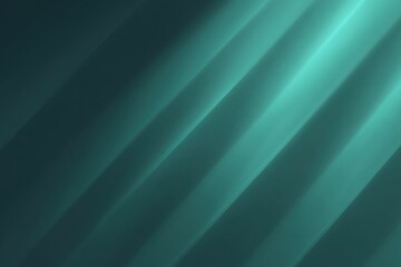 Fototapeta premium Teal and dark blue abstract background with diagonal light streaks, evoking a sense of calm, technology, and futuristic ambiance with smooth gradients and subtle illumination