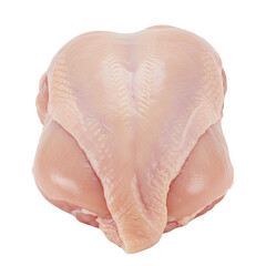 Fresh raw chicken breast cut available for cooking and meal preparation
