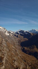 mountain landscape with snow
