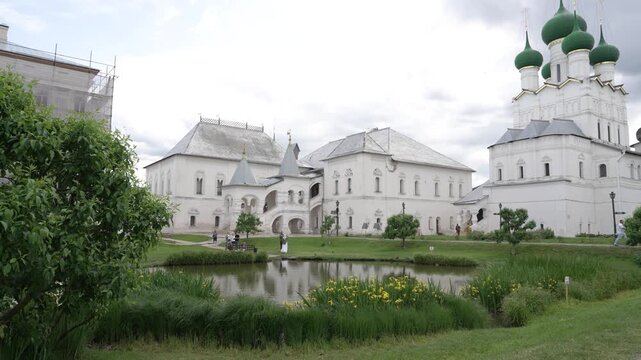Part of the 17th-century architectural complex in Rostov the Great, next to the monastery pond