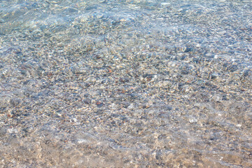 Shallow Water Over Pebbles and Sand