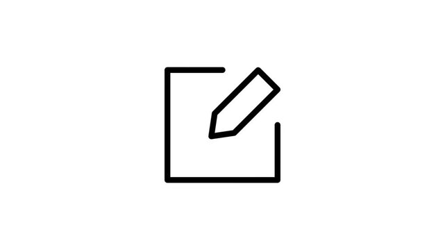 Edit icon animation. Edit icon.