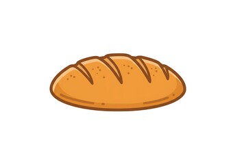 Golden Crust: A Simple Line Art Delight