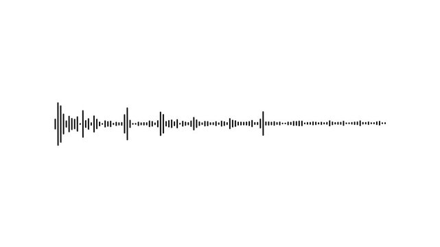 Stylish black background audio visualizer animation,. Dark Audio Waveform Video | Sound Frequency Visualizer. Black Screen Music Visualizer | Audio Spectrum Motion Graphic.