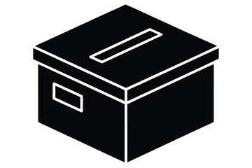 donation box icon vector  illustrations