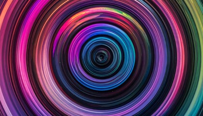 Vibrant concentric circles in a dynamic, colorful design create a captivating visual effect.