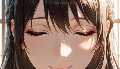 瞑想する女性