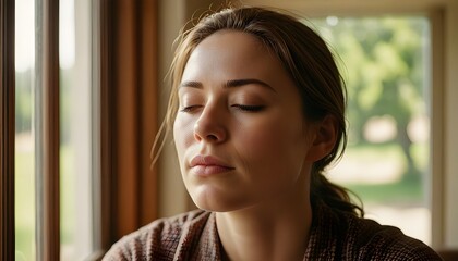 瞑想する女性