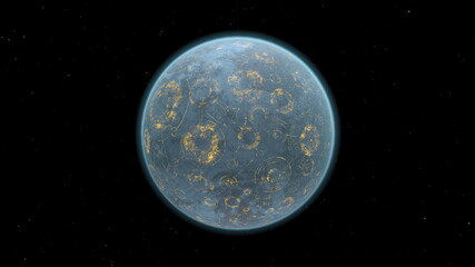 惑星　3DCGレンダリング