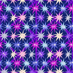New year seamless Christmas lights star pattern for fabrics and packaging and gifts and linens and kids and wrapping paper