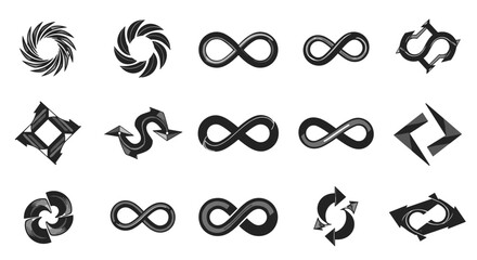 Geometric shapes patterns symbols